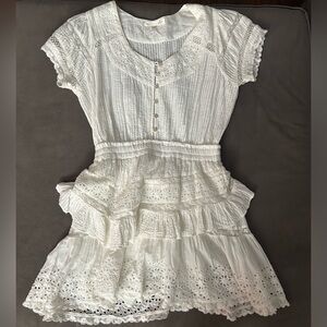LoveShackFancy Doily Victorian Jeromie Mini Dress